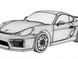 porsche cayman gt4 Model 3D