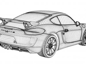 porsche cayman gt4 3D Model