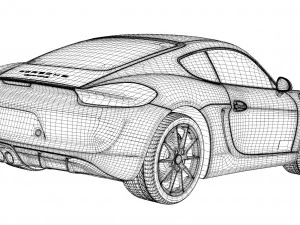 porsche cayman gts 3D Model