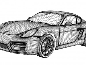 porsche cayman gts 3D 모델