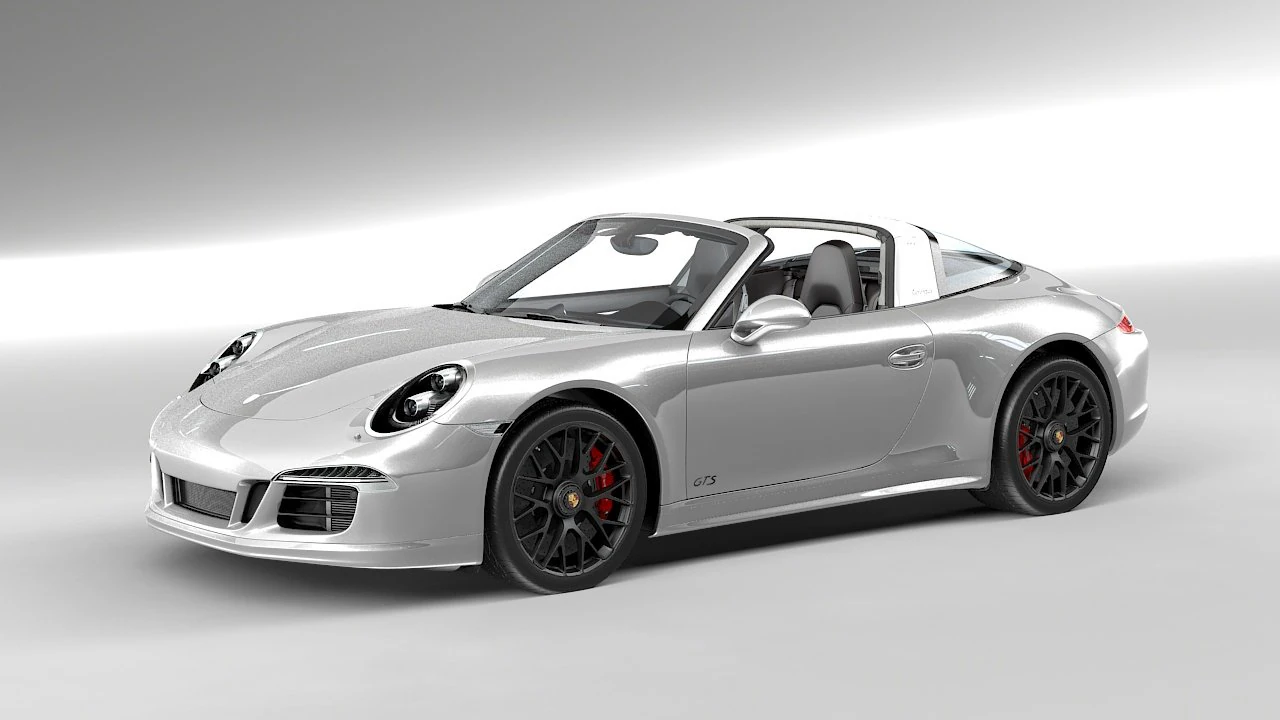 porsche 911 targa gts 991 3D Model .c4d .max .obj .3ds .fbx .stl .blend 