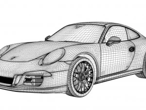 porsche 911 gts 991 3D Model