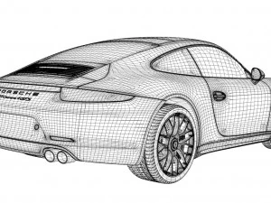 porsche 911 gts 991 3D Model
