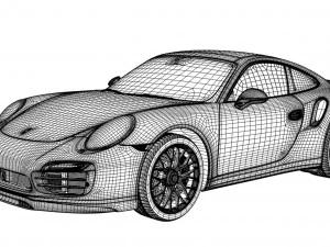 porsche 911 turbo s 991 3D Model