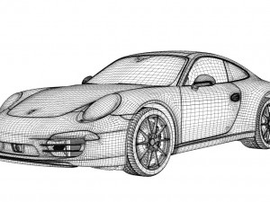 porsche 911 carrera 4s 991 Modelo 3D
