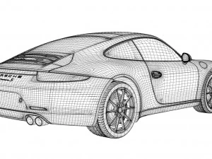porsche 911 carrera 4s 991 3D Model