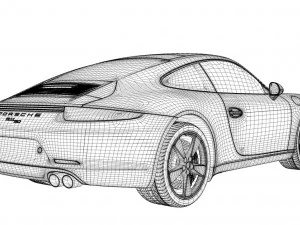 Porsche 911 ulang tahun ke 50 991 Model 3D