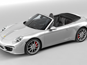 porsche 911 carrera s cabriolet 991 3D 模型