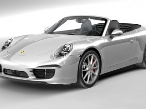 porsche 911 carrera s cabriolet 991 3D 模型