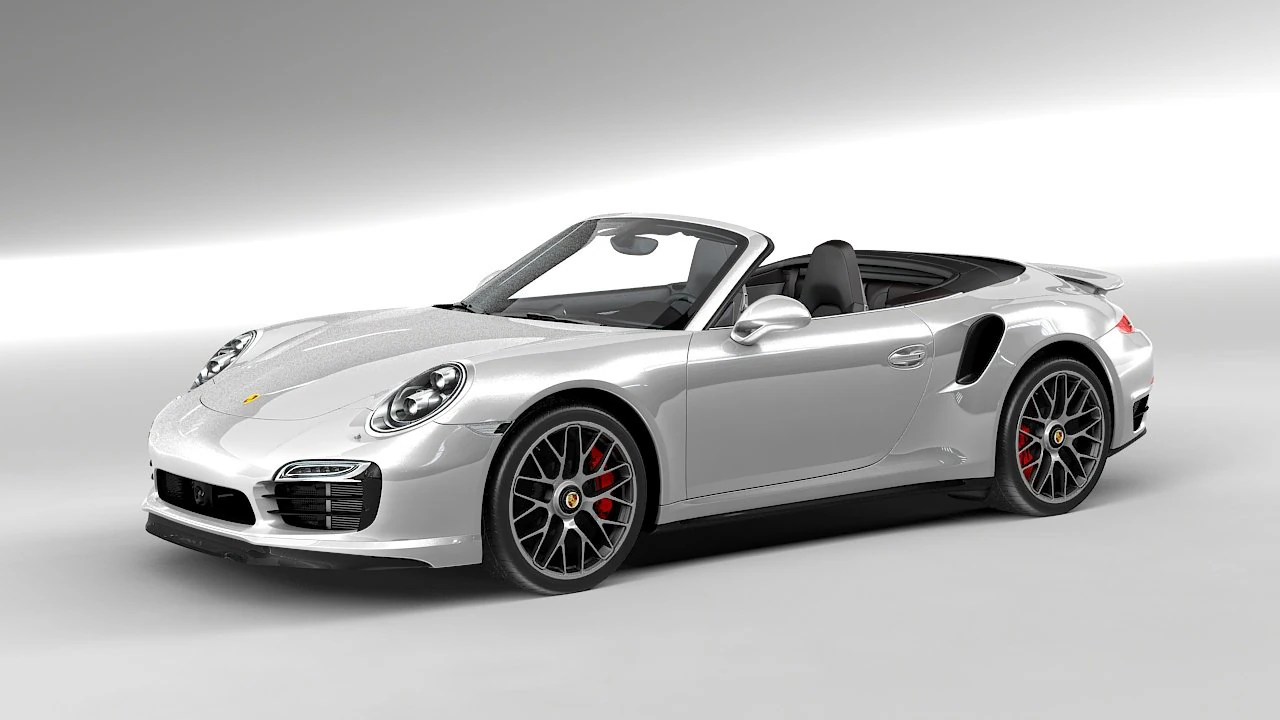 porsche 911 turbo s cabriolet 991 3D Model .c4d .max .obj .3ds .fbx .stl .blend