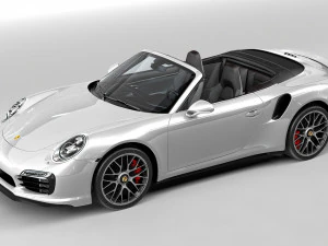 porsche 911 turbo s cabriolet 991 3D Model