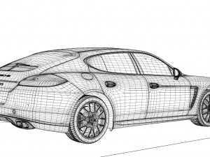 porsche panamera gts 2014 3D Model
