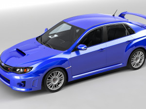 Subaru impreza wrx sti sedan 3D Модель