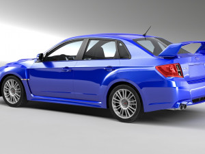 Subaru impreza wrx sti sedan 3D Модель