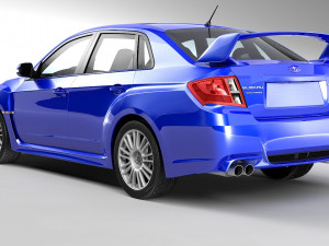 Subaru impreza wrx sti sedan 3D Модель