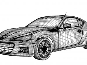 Subaru impreza brz 3D Model