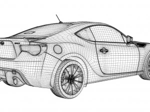 Subaru impreza brz 3D Model