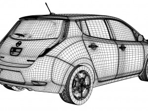 nissan leaf Modello 3D
