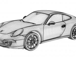 porsche 911 carrera 991 3D 模型