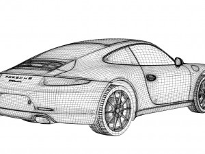 porsche 911 carrera 991 3D 模型