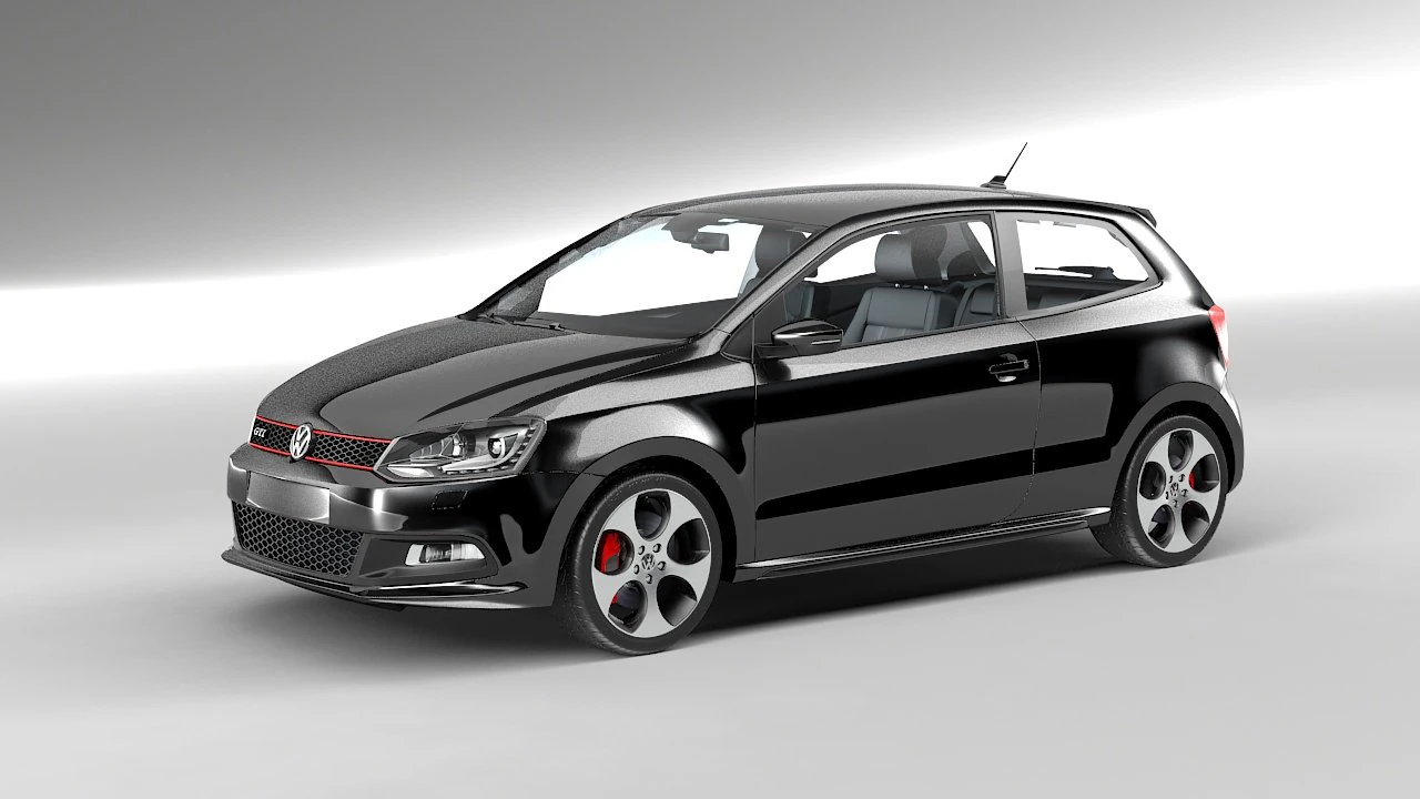 vw polo gti 3D Model .c4d .max .obj .3ds .fbx .stl .blend 