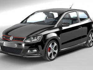 vw polo gti Modelo 3D