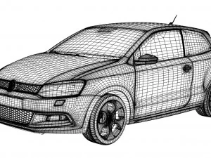 vw polo gti 3D Model