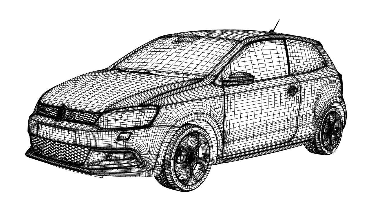 vw polo gti 3D-Modell in Kompaktwagen 3DExport