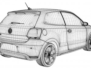 vw polo gti Modelo 3D