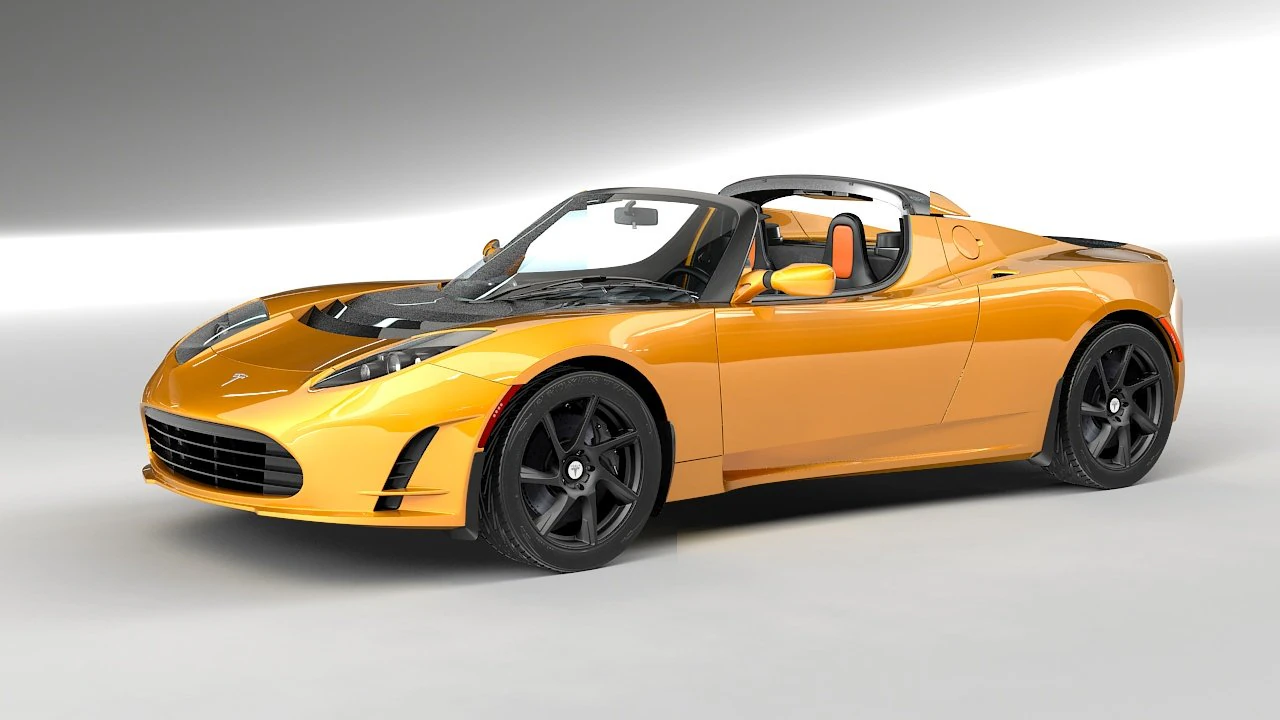 tesla roadster 25 sport 3D Model .c4d .max .obj .3ds .fbx .stl .blend 