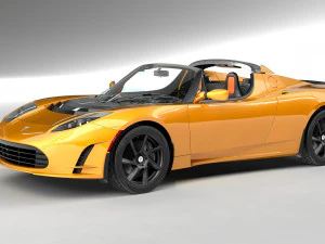 tesla roadster 25 esporte Modelo 3D