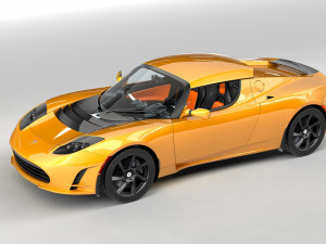 tesla roadster 25 sport 3D Model