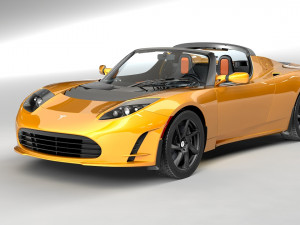 tesla roadster 25 sport 3D Model