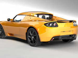 tesla roadster 25 sport 3D Model