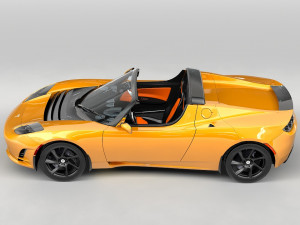 tesla roadster 25 sport 3D Model