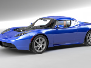 tesla roadster 3Dモデル