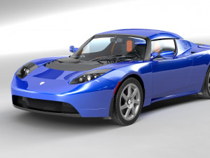 tesla roadster 3Dモデル