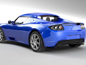 tesla roadster 3Dモデル