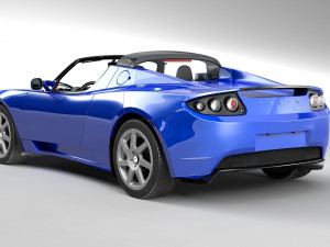 tesla roadster 3Dモデル