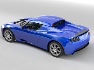 tesla roadster 3Dモデル