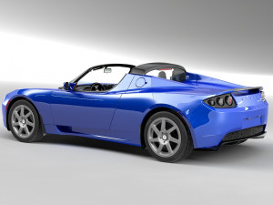 tesla roadster 3Dモデル