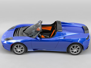 tesla roadster 3Dモデル