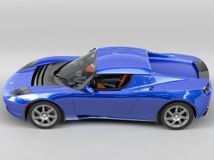 tesla roadster 3Dモデル