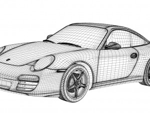 porsche 911 targa997 Modello 3D