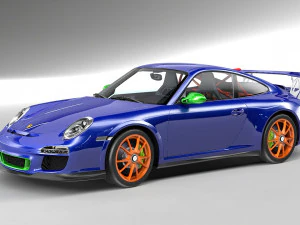porsche 911 gt3 rs 997 Modelo 3D