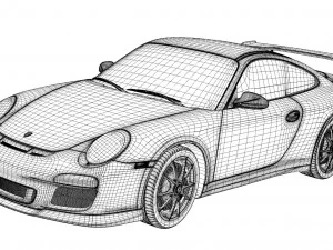 porsche 911 gt3 rs997 Modèle 3D
