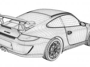 porsche 911 gt3 rs997 Modèle 3D
