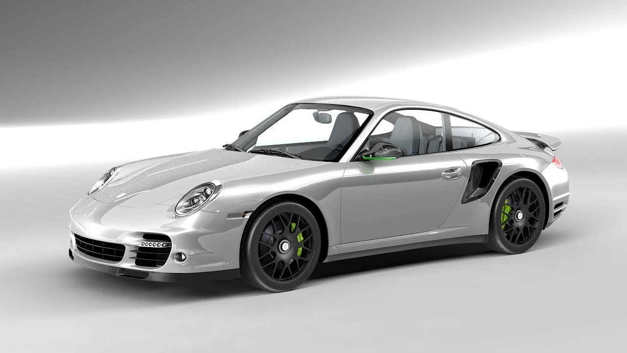 porsche 911 turbo s 997 3D Model .c4d .max .obj .3ds .fbx .stl .blend 
