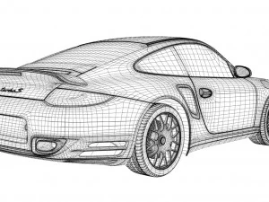 porsche 911 turbo s 997 3D Model