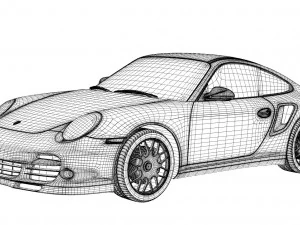 porsche 911 turbo s 997 3D Model
